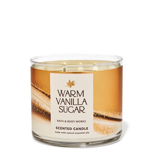 Bath & Body Works Warm Vanilla Sugar 3 Wick Scented Candle