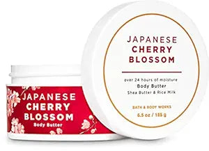 Japanese Cherry Blossom Body Butter - 24 Hour Moisture with Shea Butter & Rice Milk