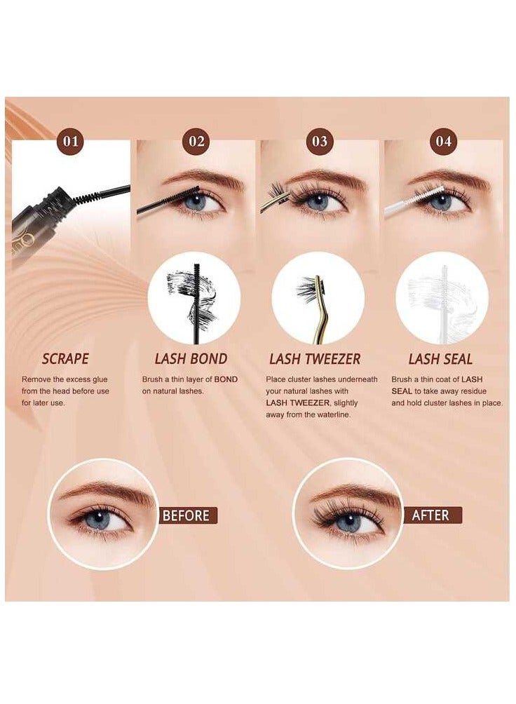 Azento Lash Clusters DIY Kit - Professional At-Home Eyelash Extensions