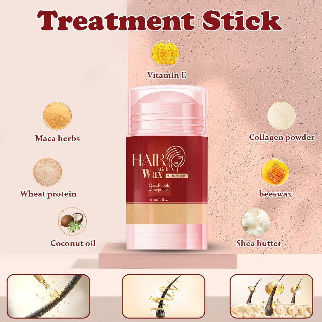 Moon Rise Hair Wax Stick - MacaRoot & Wheat Protein Treatment - 60ML