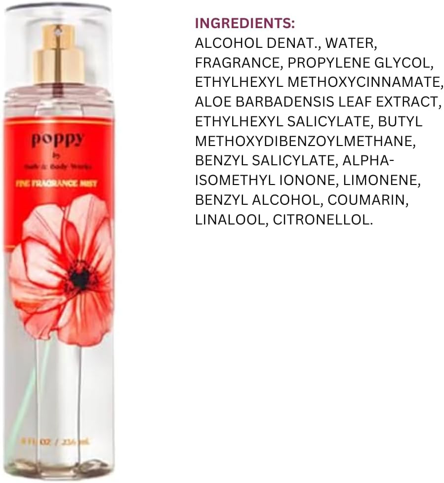 Poppy Fine Fragrance Mist by Bath & Body Works - 8 FL OZ