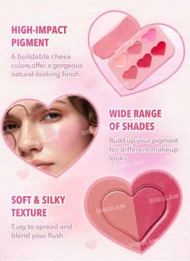 Sheglam Flush Crush Cream Blush Palette-Blushing Bouquet