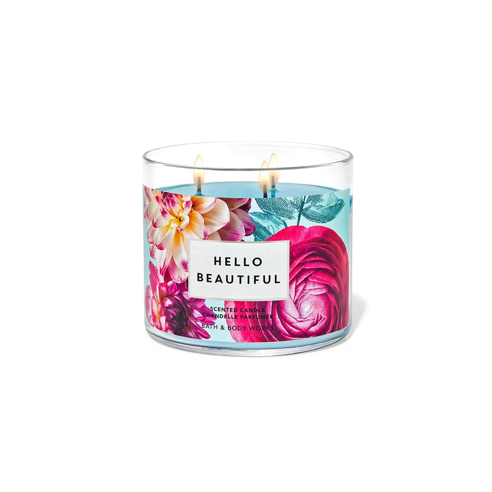 Bath & Body Works Hello Beautiful 3-Wick Candle - Gulf Edition