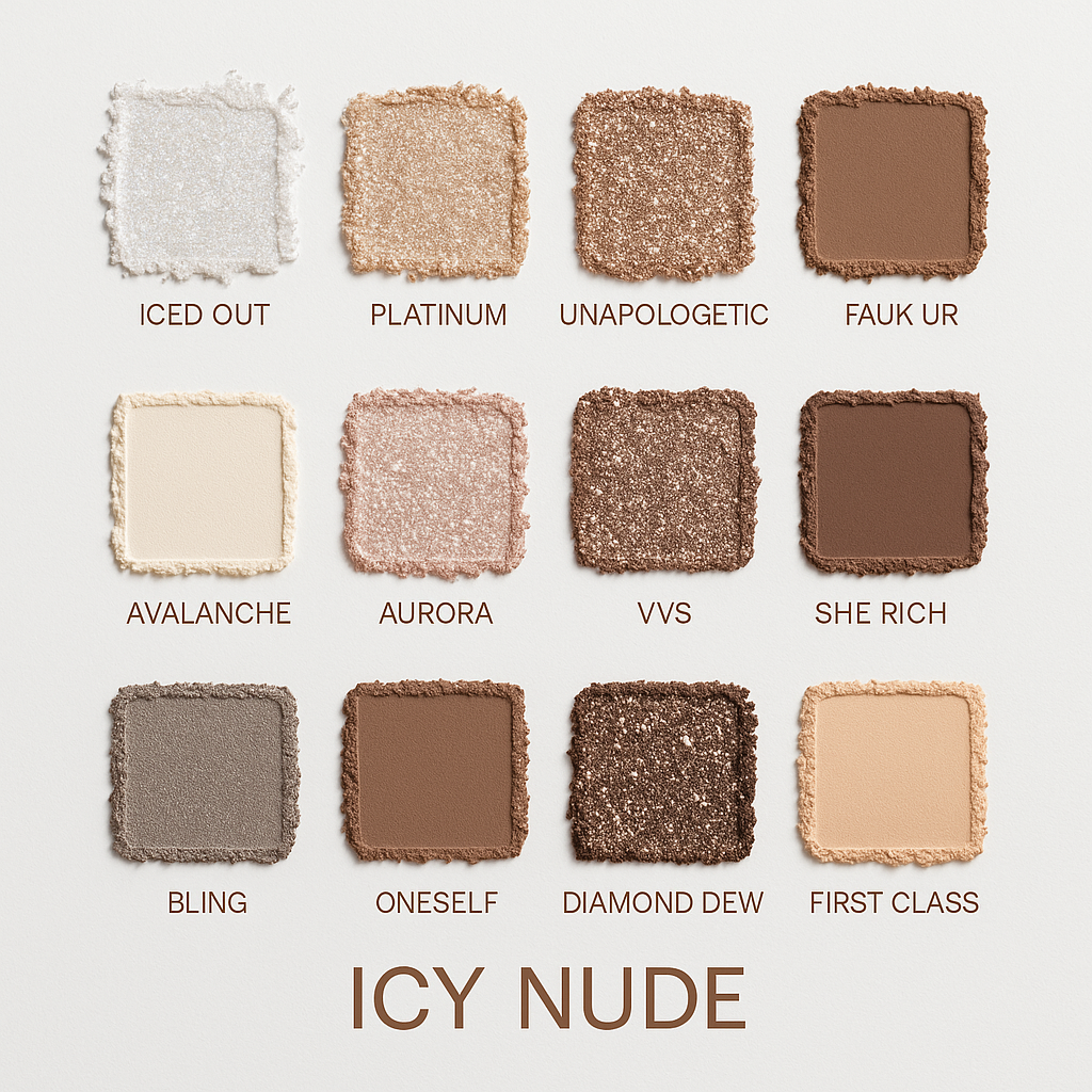 Eyeshadow Swatches Detail