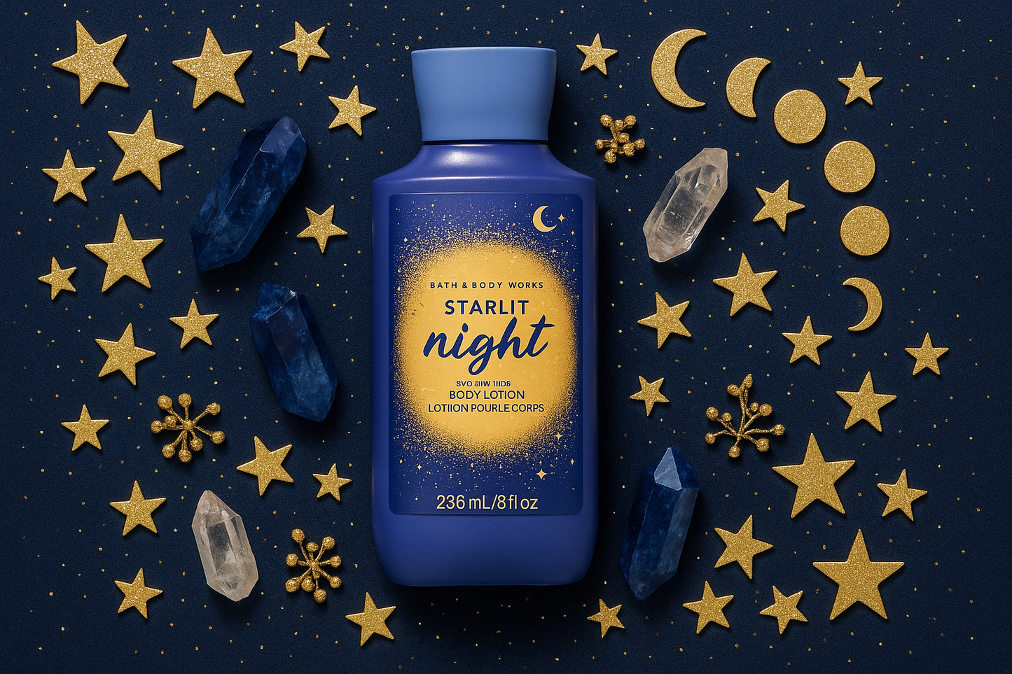 Flat lay with celestial elements