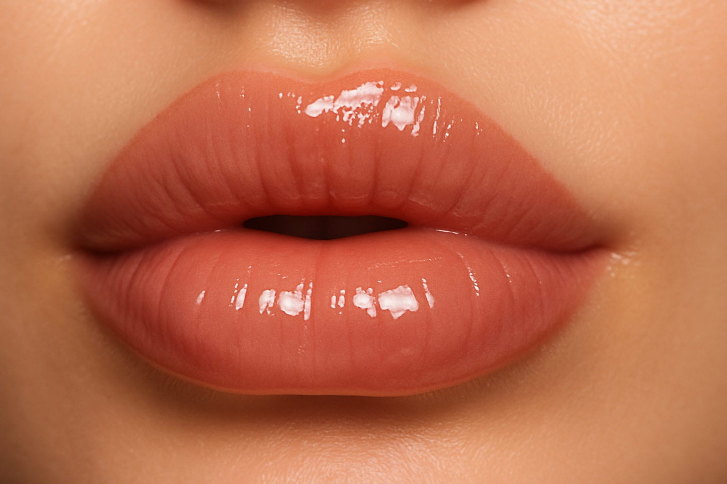 Plumped Lips Close-up