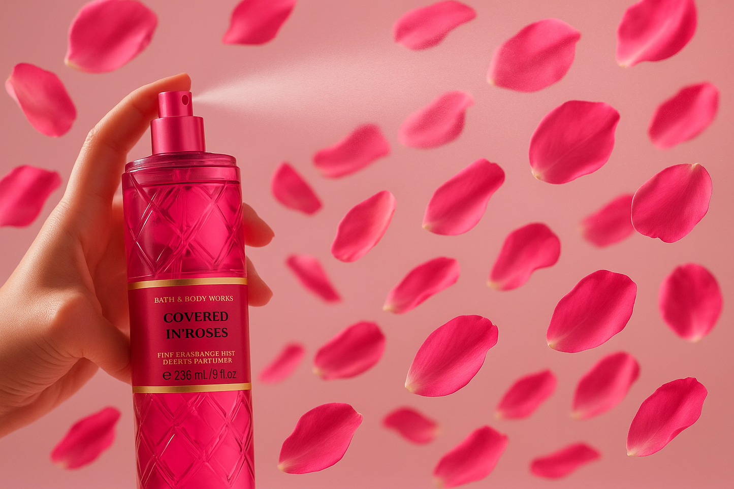 Lifestyle Shot with Rose Petals