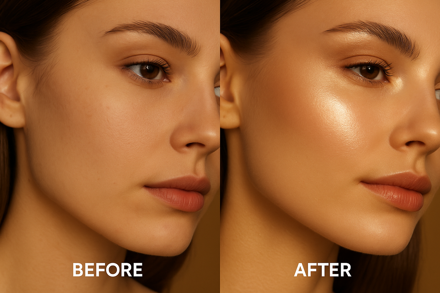 Catrice More Than Glow Highlighter - Before After Demo