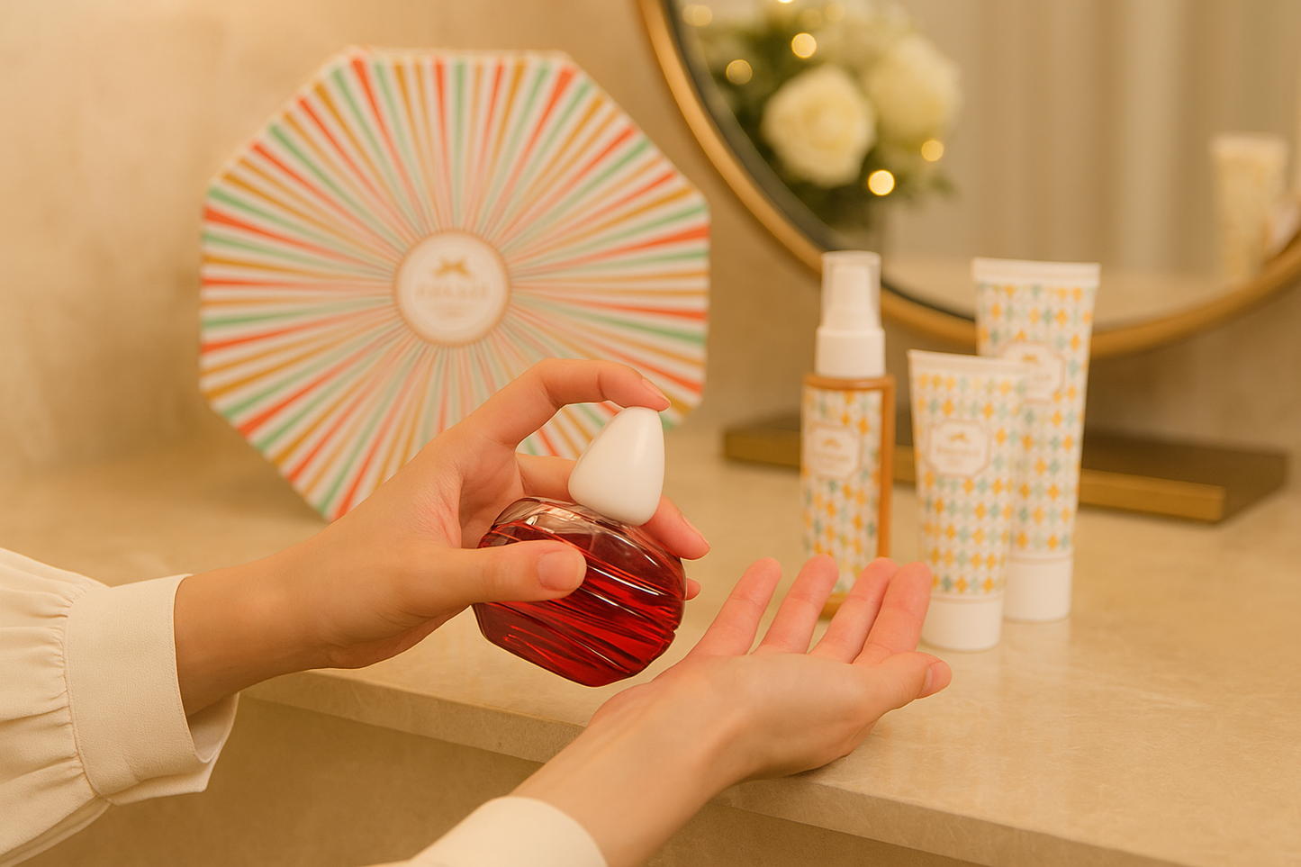 Lifestyle Image - Using the Gift Set
