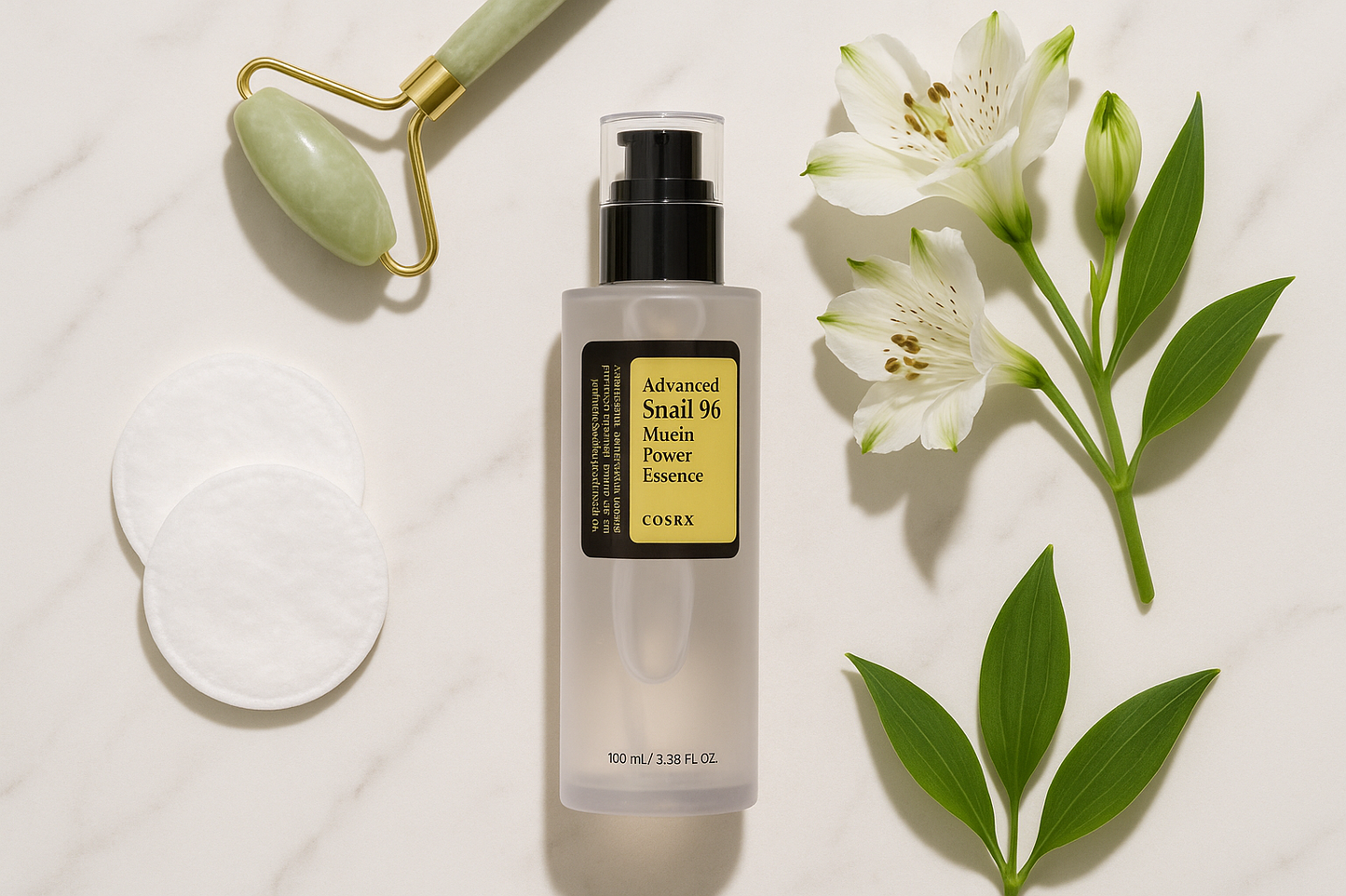 Skincare Routine Flat Lay