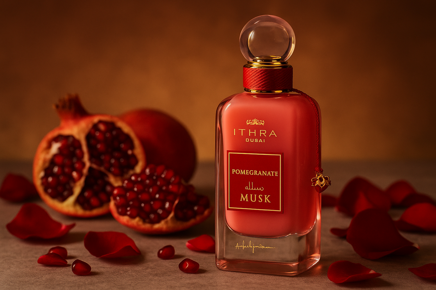 ITHRA Dubai Pomegranate Musk - Lifestyle with Pomegranates
