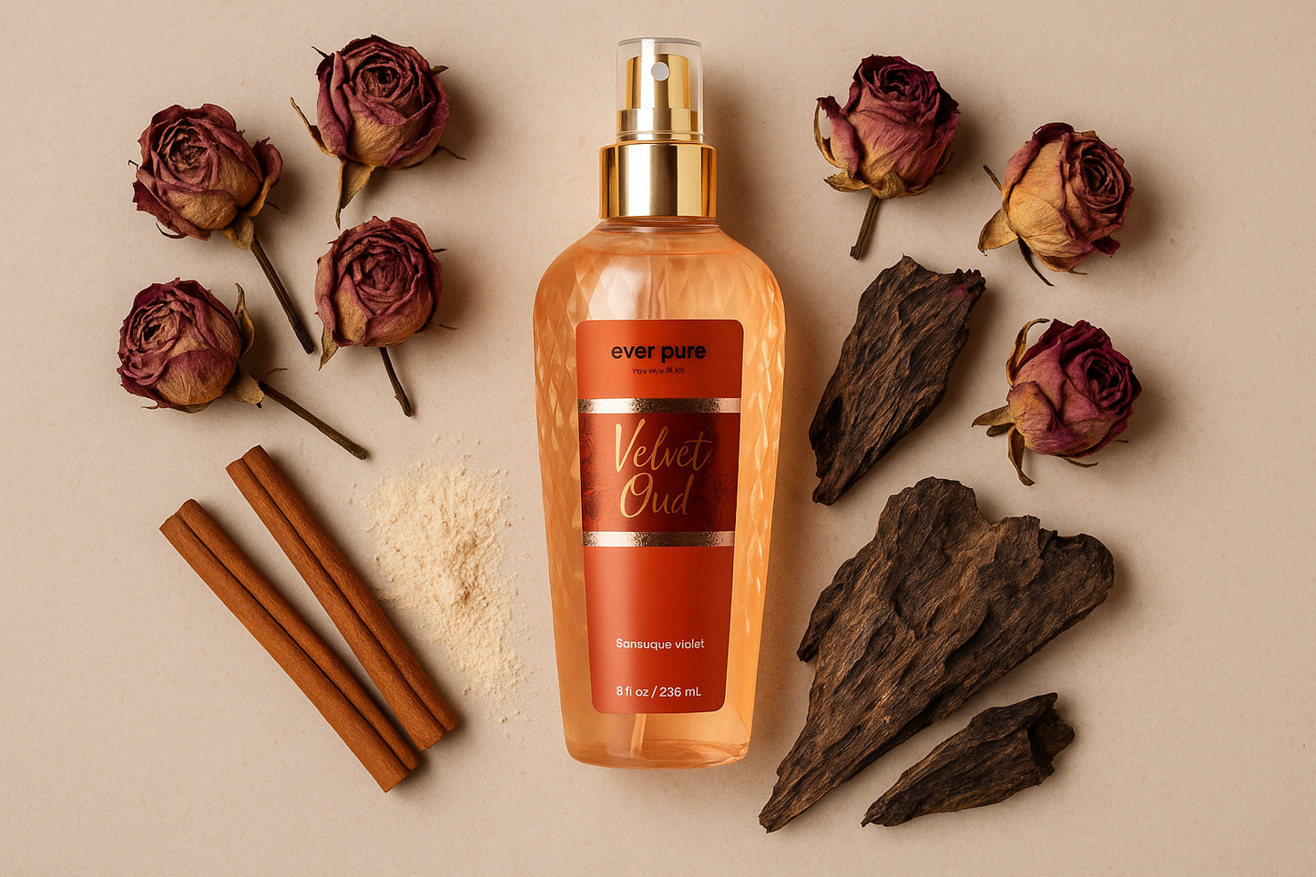 Velvet Oud Flat Lay