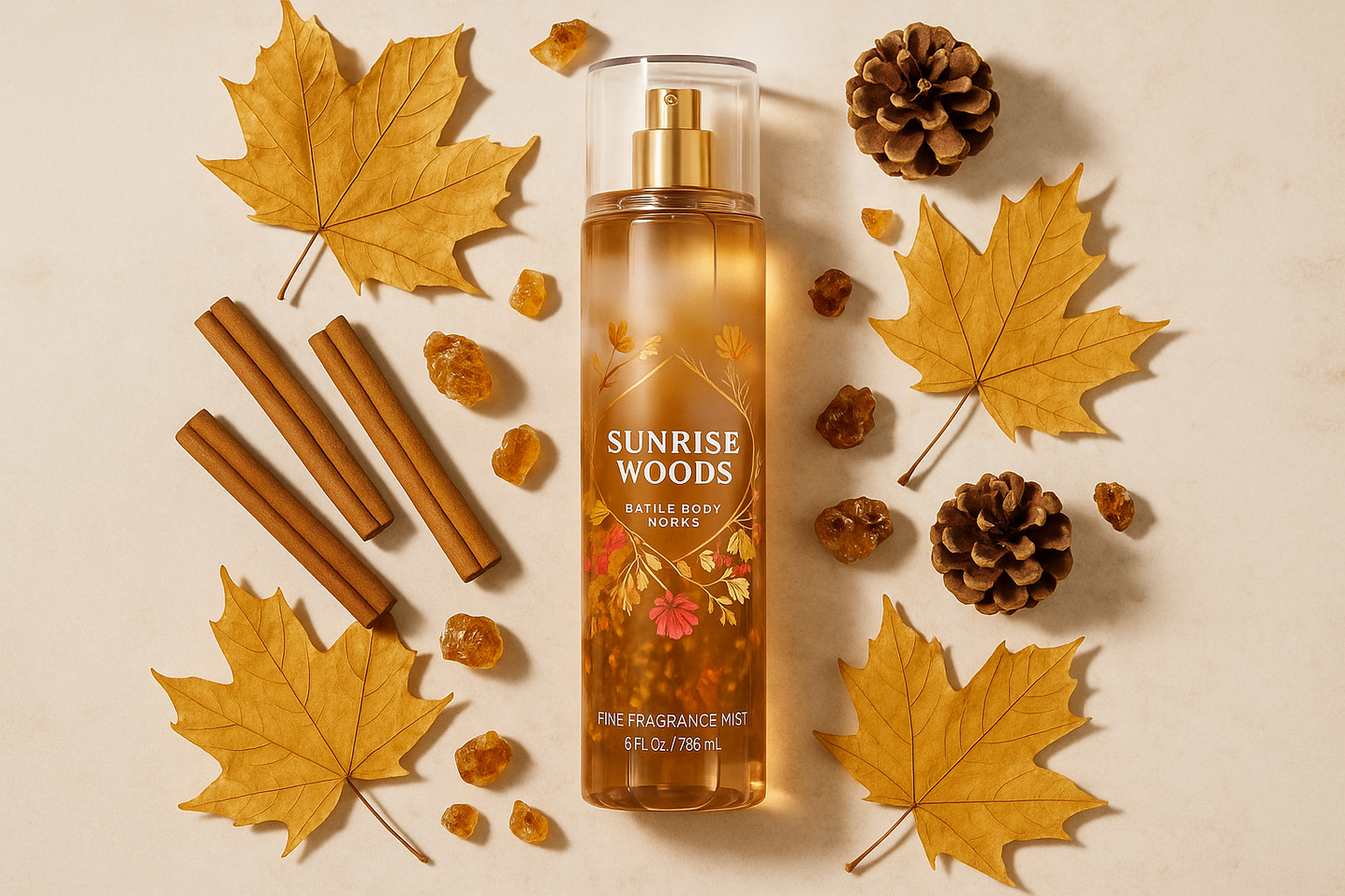 Flat Lay with Autumn Elements