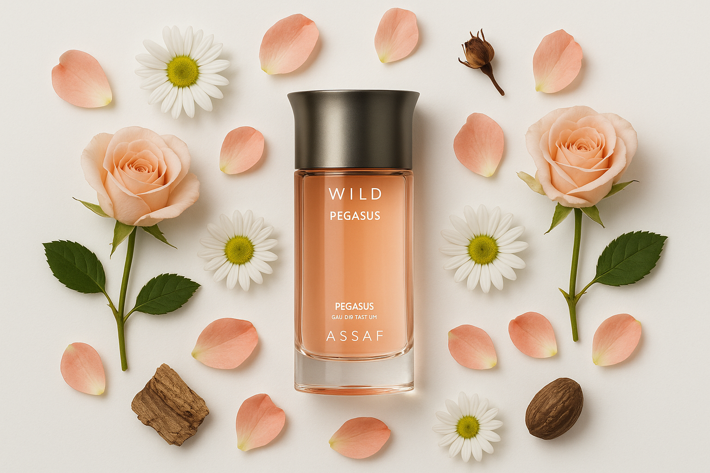 Flat Lay with Flowers