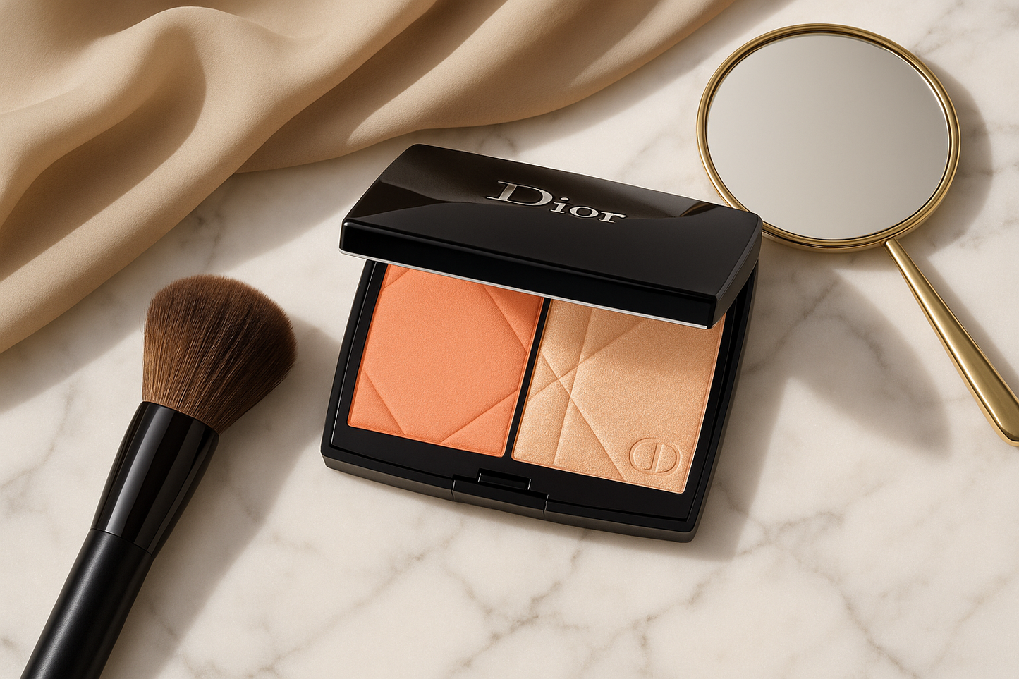 Luxury flat lay composition