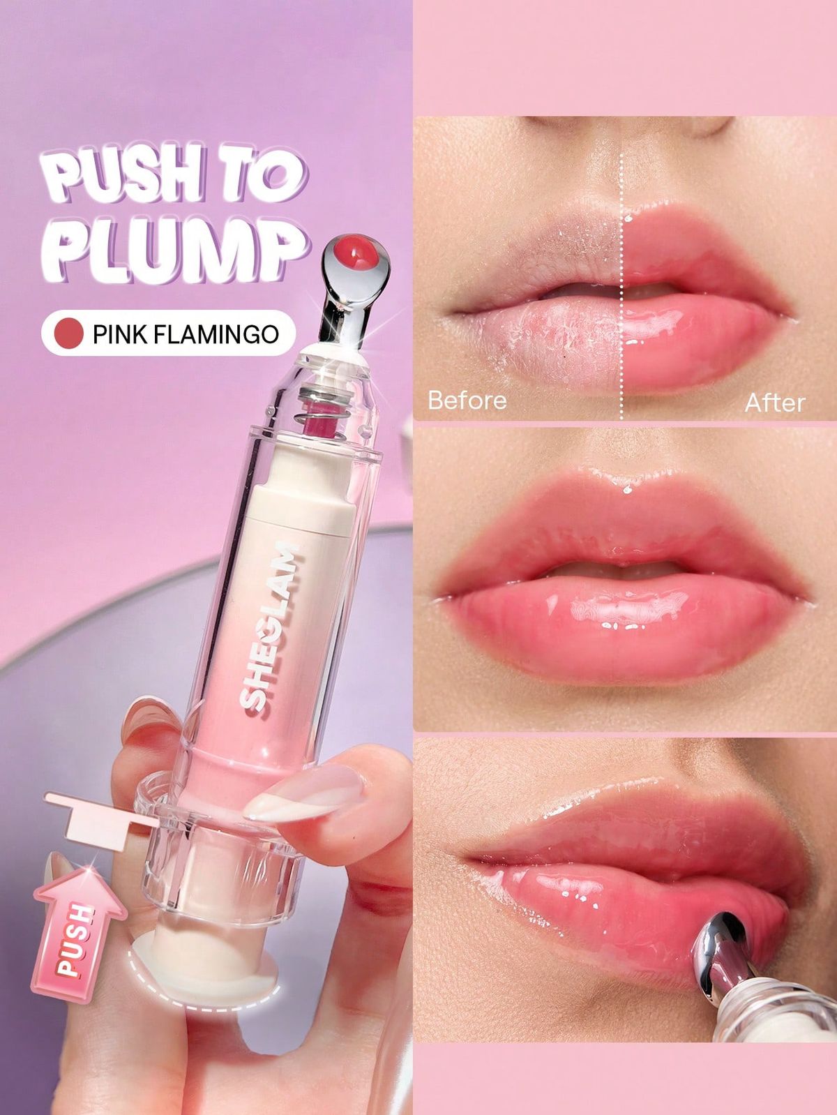 SHEGLAM Booster Shine Plumping Lip Gloss