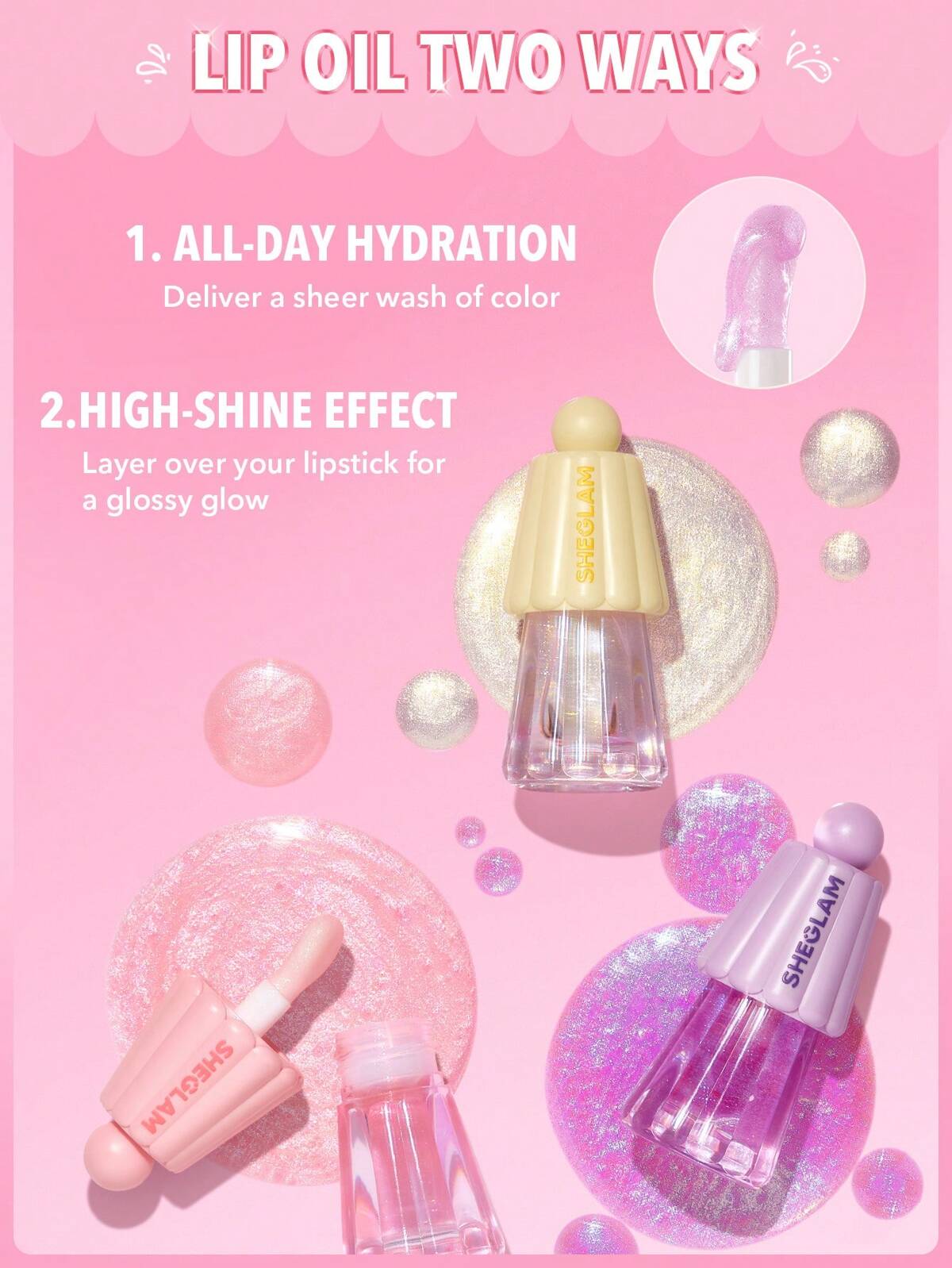 SHEGLAM Jelly Wow Hydrating Lip Oil
