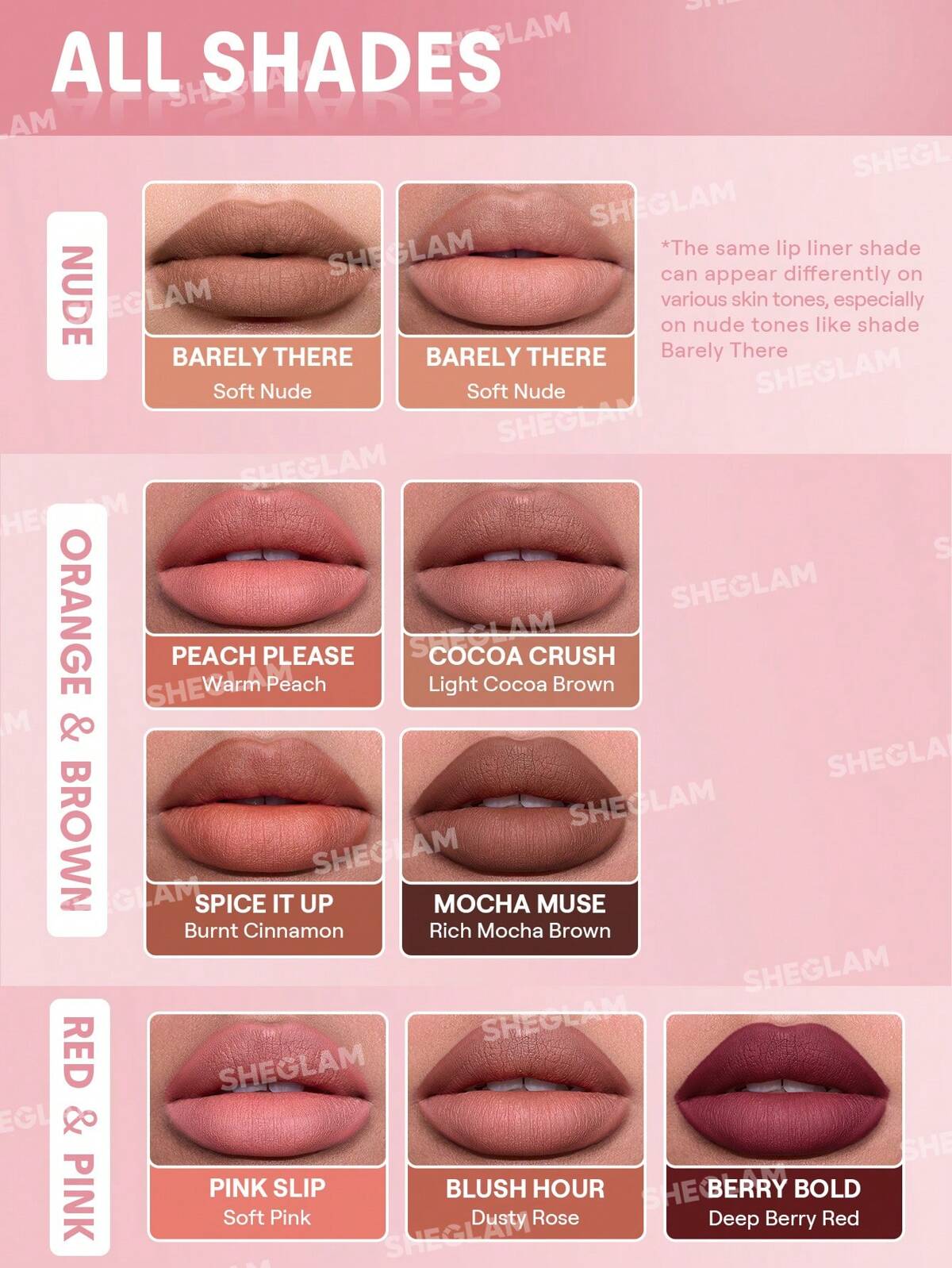 SHEGLAM Bold Booster Plumping Lip Liner