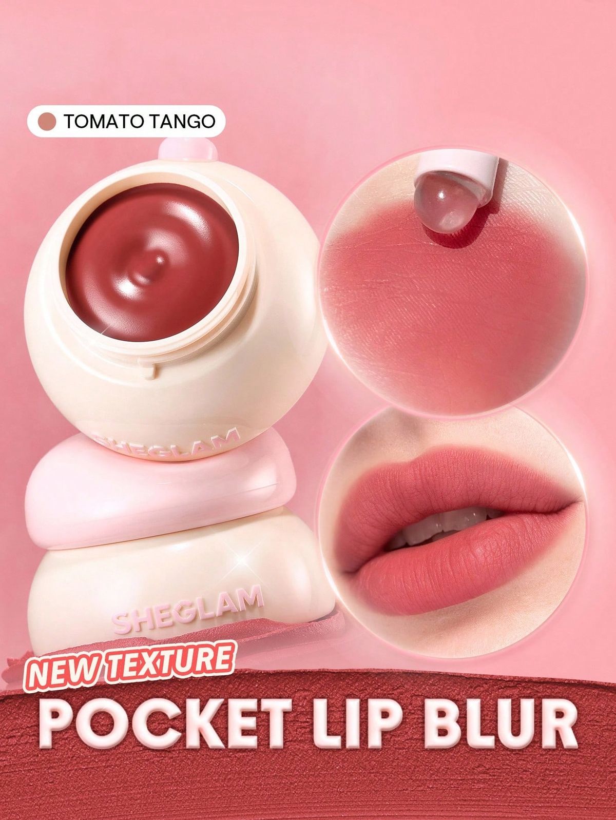 SHEGLAM Bounce Putty Pocket Lip Pot-Pomelo Plump