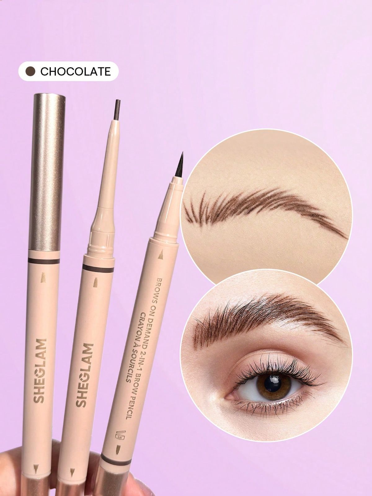 SHEGLAM Brows On Demand 2-in-1 Brow Pencil