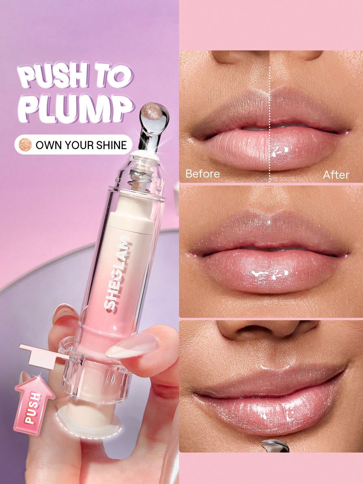 SHEGLAM Booster Shine Plumping Lip Gloss