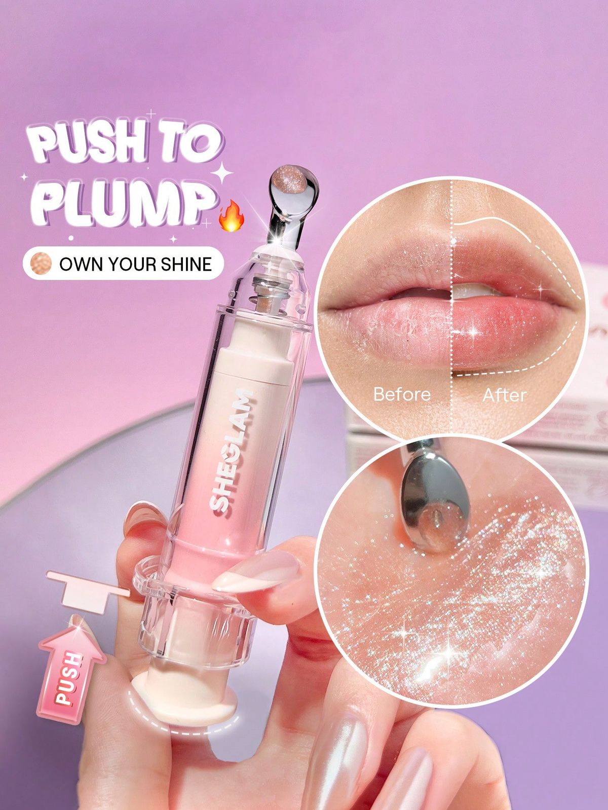 SHEGLAM Booster Shine Plumping Lip Gloss