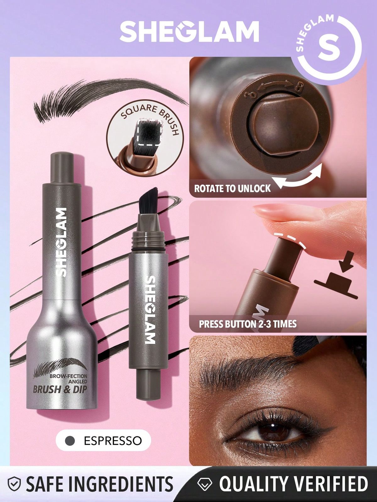 SHEGLAM Brow-Fection Angled Brush
