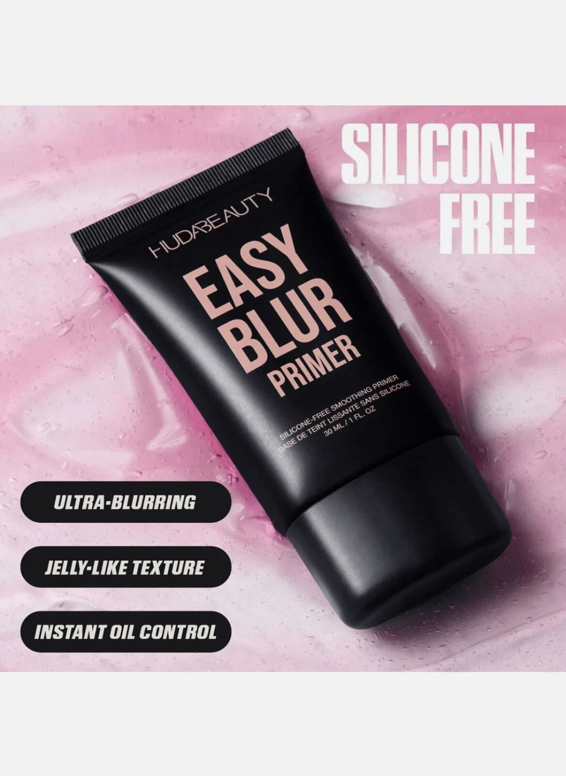 HUDA BEAUTY Easy Blur Primer - Silicone-Free Smoothing Primer 30ml