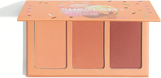 SHEGLAM Sweet Cheeks Blush Trio - Private Cabana | Super Pigmented Multi-Dimensional Blush Palette
