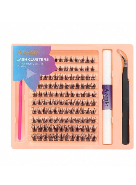 Azento Lash Clusters DIY Kit - Professional At-Home Eyelash Extensions