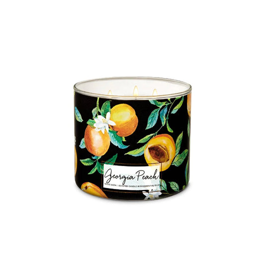 Bath & Body Works Georgia Peach 3-Wick Candle - Gulf Edition
