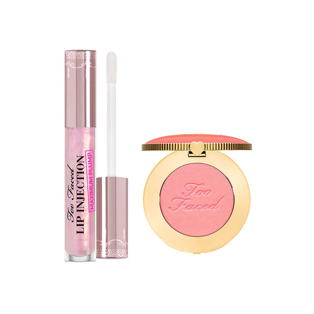 Too Faced Plump And Pretty Lip & Cheek Set
