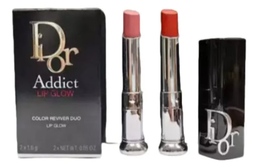 Dior Addict Lip Glow Color Reviver Duo - Travel Set