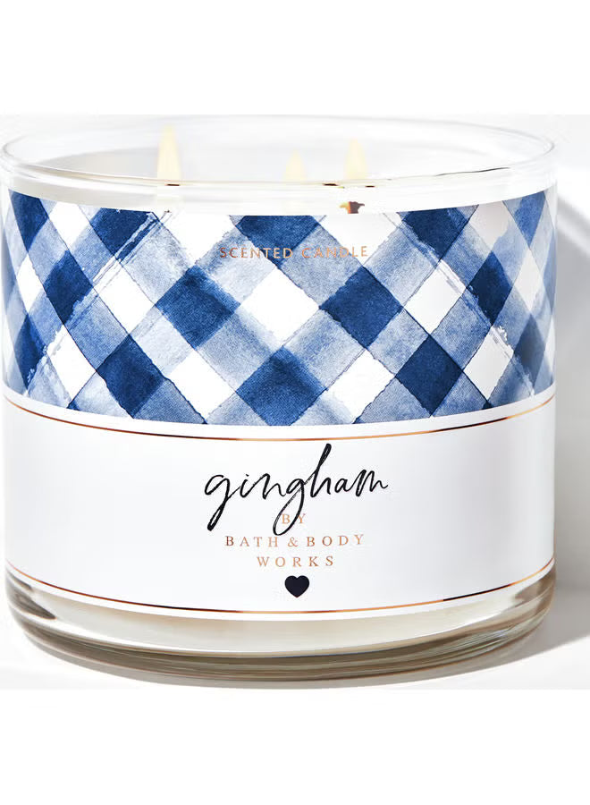 Bath & Body Works Gingham 3 Wick Candle