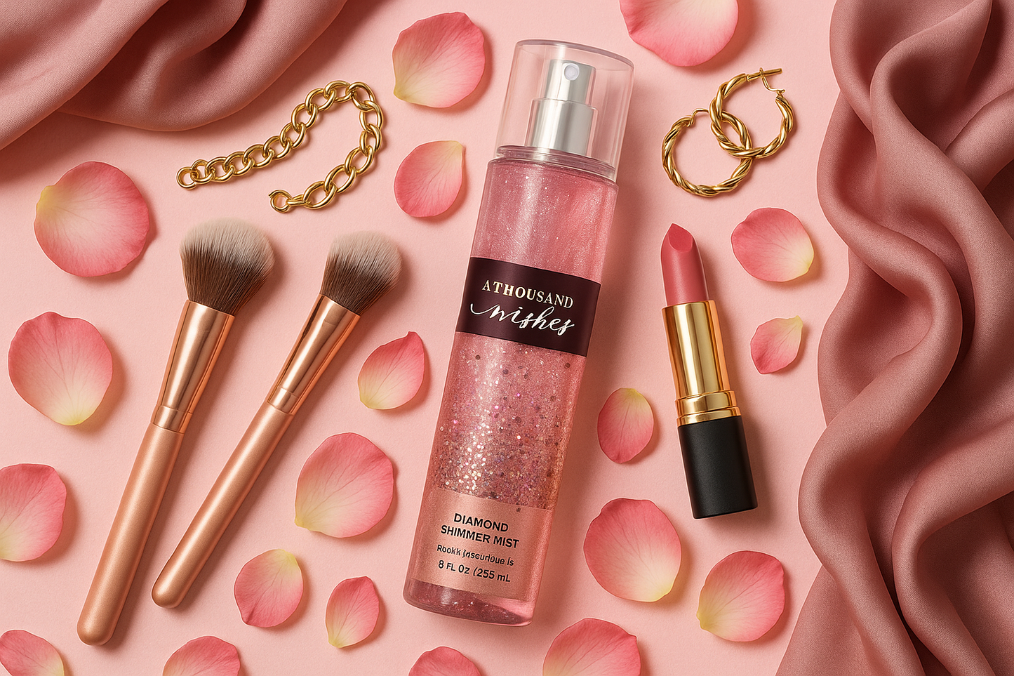 Beauty Flat Lay Composition
