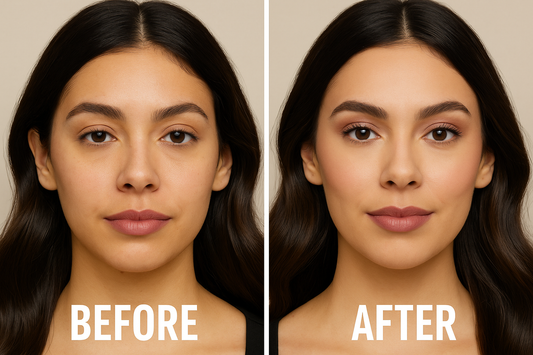 Before and after comparison