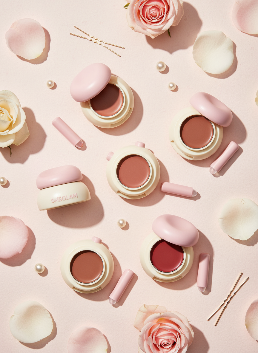 SHEGLAM Lip Blur Collection Flatlay