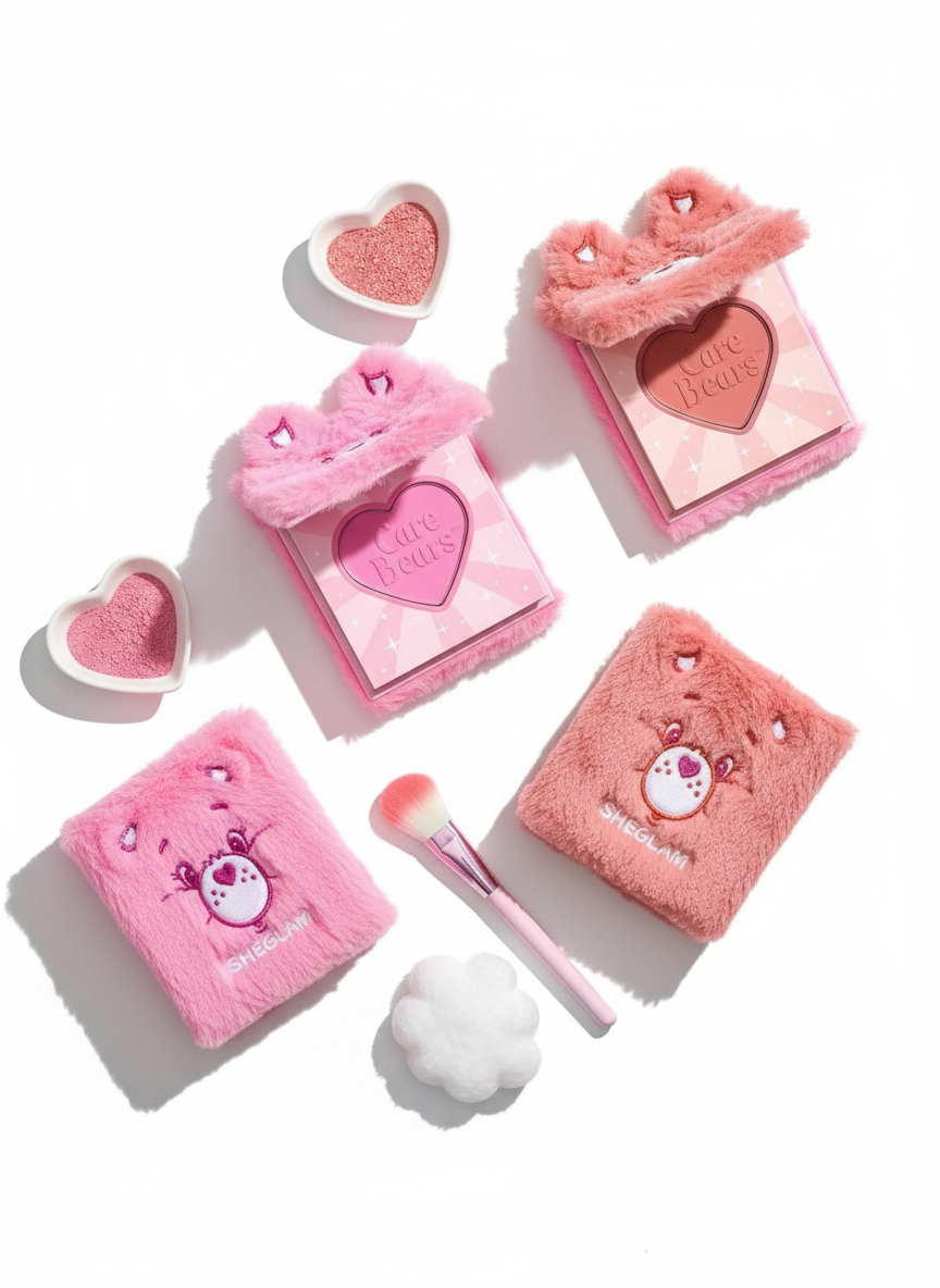 SHEGLAM x Care Bears Cuddle Time Blush - Adorable Fluffy Compact