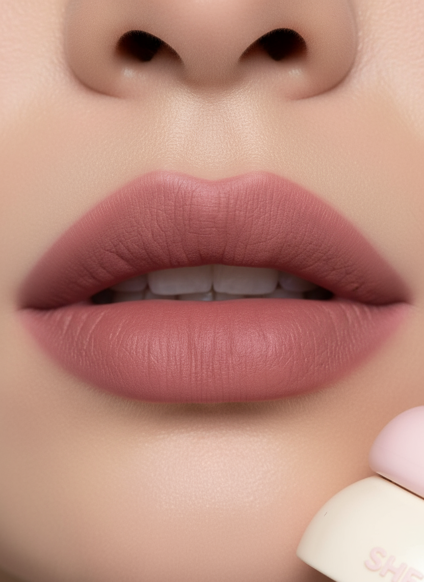 SHEGLAM Lip Blur On Model