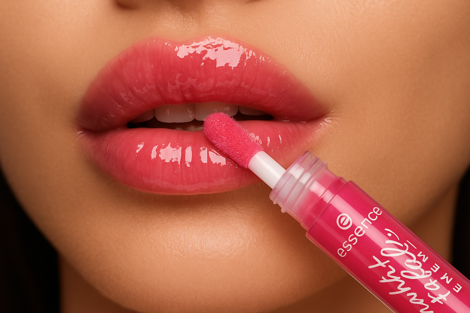 Lip Application Close-up