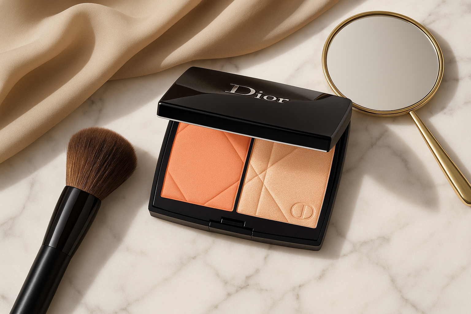 Luxury flat lay composition
