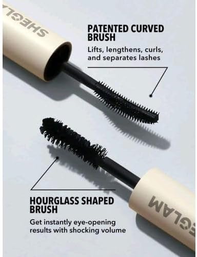 SHGLAM-Washable 2 In 1 Double Head Brush-BlackMascara
