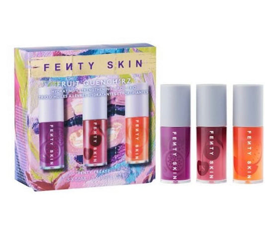 FENTY SKIN
Fruit Quench'rz Hydrating and Strengthening Lip Oil Trio