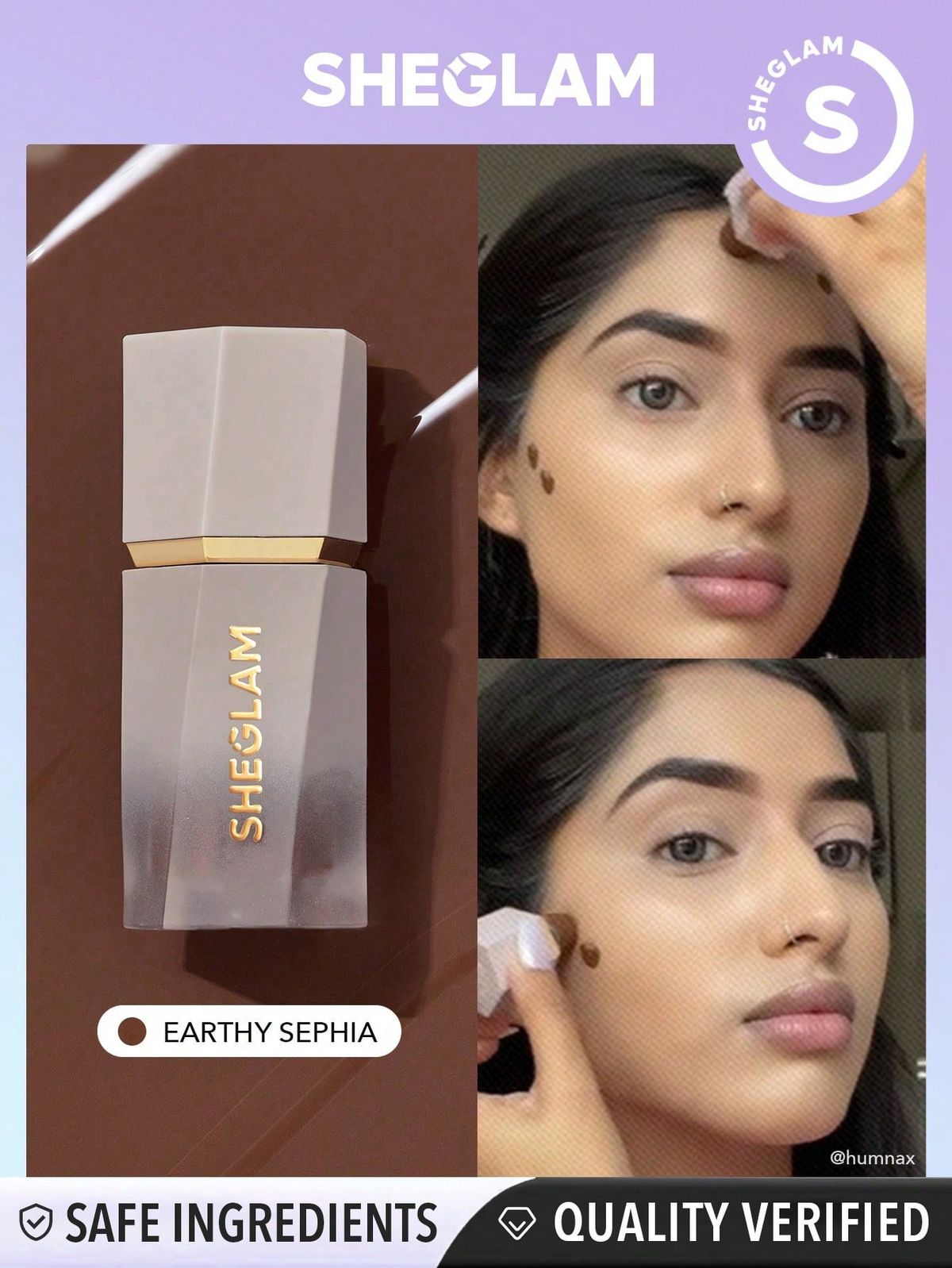 SHEGLAM Sun Beam Matte Liquid Bronzer - Long-Lasting Buildable Coverage