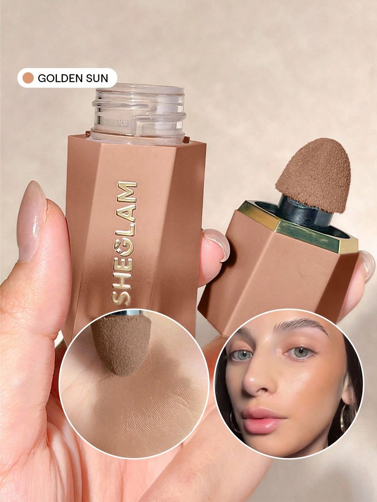 SHEGLAM Sun Beam Matte Liquid Bronzer - Long-Lasting Buildable Coverage