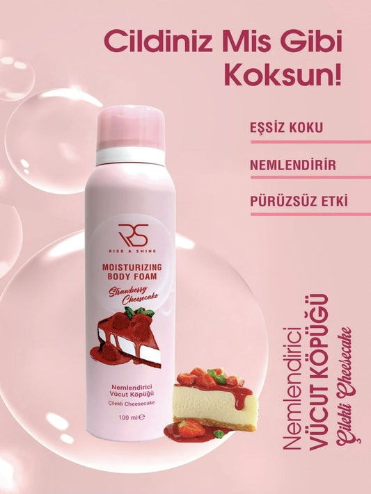 Rise & Shine Moisturizing Body Foam - Strawberry Cheesecake (100ml)